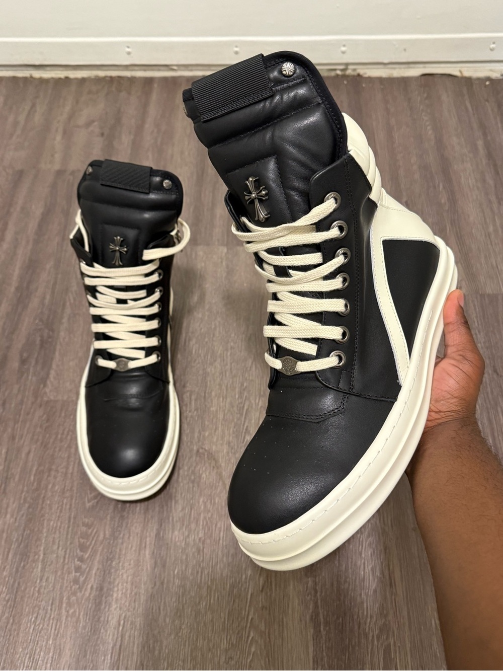 Rick owen x Chrome heart geobasket